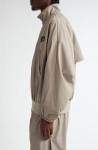 Conjunto Deportivo de Felpa de Algodón Unisex al por Mayor, Chaqueta Cortavientos con Cremallera, Sudadera Vintage Lavada, Conjuntos de Jogger, Ropa Deportiva de Marca Privada OEM - Product Image 5