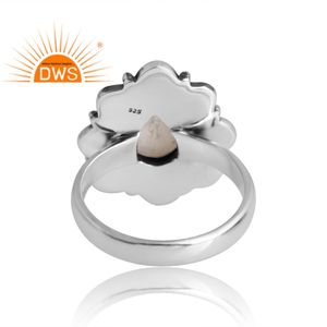 New Arrivals Sterling Silver Natural <b>Pearl</b> Gemstone <b>Ring</b> Custom Design Jewelry For Women Gift For Her - Product Image 2