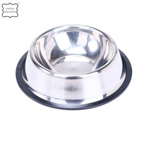 Bol pour chien en acier inoxydable personnalisé mangeoire pour chat de compagnie en gros bols en acier inoxydable en métal fait à la main bols pour animaux de compagnie - Product Image 2