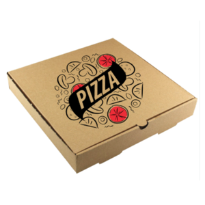 Cajas de papel Kraft corrugado cuadradas portátiles ecológicas duraderas, contenedores de entrega de Pizza en relieve para panaderías, fiestas, comida - Product Image 1