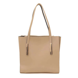 Haute qualité personnalisable dames sac fourre-tout Durable en cuir véritable femmes sac à main avec deux poignées souples Style quotidien en gros - Product Image 1