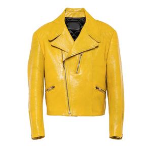 Chaqueta Bomber Larga de Cuero para Hombre, Cuero Genuino de Oveja de Alta Calidad, Talla Personalizada, Estilo Motero de Invierno, SKY HIGH - Product Image 1