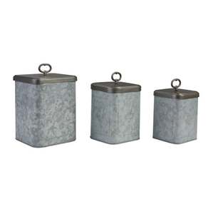 Tarro de bote antiguo de Metal galvanizado para especies de alimentos, contenedor de almacenamiento de frutas secas, tarro para el hogar, Hotel, restaurante, Decoración de cocina - Product Image 1