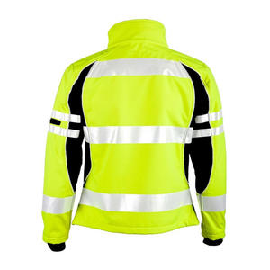 Chaqueta de Seguridad Reflectante Impermeable de Talla Grande para Uso en Carreteras y Construcción en Invierno con Protección Antibacteriana y Múltiples Bolsillos - Product Image 5