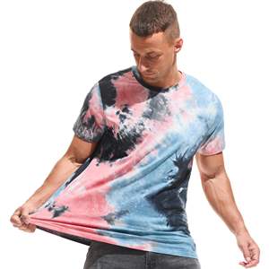 T-shirts en vrac imprimés en détresse Rétro Logo personnalisé pour hommes Coton lourd 2024 - Product Image 4