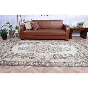 Rug, 5.6x9.4 ft Vintage Rug, <b>Brown</b> Moroccan Rug <b>Wool</b> - Product Image 5