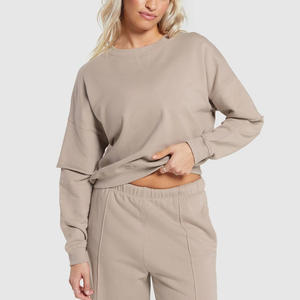 เสื้อสเวตเตอร์แบบสวมหัวสำหรับผู้หญิงมีการพิมพ์โลโก้และฉลากตัวเลือกการสร้างแบรนด์สำหรับไลฟ์สไตล์และการออกกำลังกาย - Product Image 1