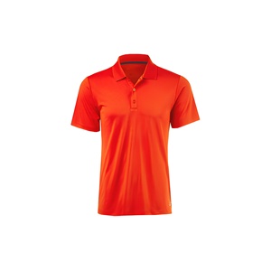Polo Rojo de Manga Corta para Hombre, Color Sólido, Tejido de Punto de Secado Rápido, Estilo Casual - Product Image 1