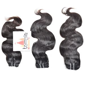 Vague naturelle pas cher brut 100% indien Remy cheveux Temple Double trame dessiné cuticule aligné lâche vague profonde droite cheveux humains - Product Image 2