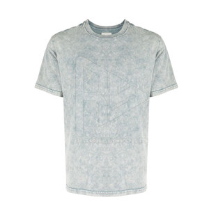 Fabricación de fábrica, camisetas de lavado ácido para hombres hechas a medida, algodón de gran tamaño/fibra de bambú, patrón sólido, ropa para adultos - Product Image 1
