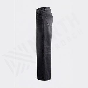 Pantalons évasés pour hommes de qualité supérieure, élégants, respirants, en denim, couleur personnalisée, jeans lavés, vente en gros, design de couleur personnalisé - Product Image 3