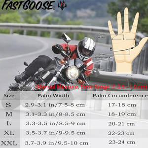 Guantes de cuero para montar en motocicleta con agarre completo de alta resistencia, diseño elegante, armadura protectora, guantes de cuero para motocicleta - Product Image 5