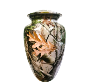 Woodsman Camuflaje Urna de cremación Ceniza para cazadores Camuflaje Urna de ceniza para adultos - Product Image 1
