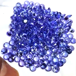 125ชิ้นพลอย Tanzanite สีฟ้าธรรมชาติขนาด4.5มม. 42ซม. ขายดีพลอย tanzanite แบบหลวมตัดเรา $236สำหรับทุกคน - Product Image 2