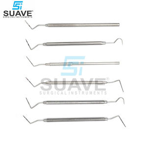 เครื่องมือผ่าตัดหัวตรวจทันตกรรมแบบตรงและโค้งใช้ซ้ำได้เครื่องมือทันตกรรมแบบแมนนวลทำจากสแตนเลส - Product Image 6