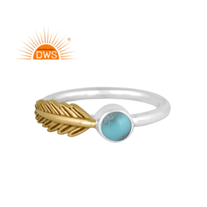 Best Selling Fine Sterling <b>Silver</b> Natural Arizona Turquoise Gemstone Stackable <b>Ring</b> Custom Jewelry Manufacturer - Product Image 1
