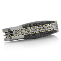 Pisau Lipat Baja Damaskus Buatan Tangan DD-FK-701 58-62 HRC Fingerprint Micarta dengan Bolster Baja Tahan Karat untuk Bertahan Hidup di Alam Terbuka dan Berburu