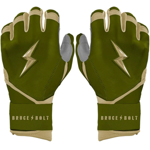 Guantes de Bateo de Béisbol BRUCE BOLT de Cuero Antideslizante con Logotipo y Diseño Personalizados, Calidad Profesional, Fabricados con Cuero Premium - Product Image 1