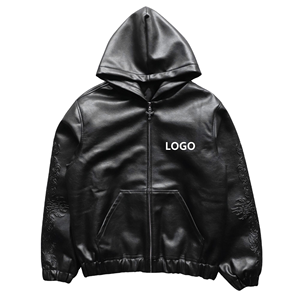 Chaqueta de Cuero Sintético PU de Diseño Nuevo 2026, Chaqueta de Alta Calidad Personalizada, Estilo Urbano - Product Image 1