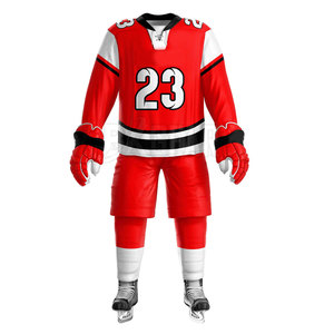 Uniforme transpirable Ice Hokey con pretina elástica Tela duradera y suave diseñada para una mayor comodidad en el campo - Product Image 2