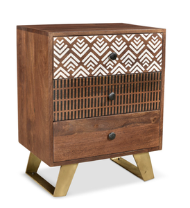 Armoire latérale de lit en bois décor à la maison polyvalent pour chambre salon ou cuisine utiliser cadeaux de décoration de noël - Product Image 4