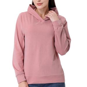 Sweat à capuche pour femme, pull thermique, streetwear décontracté, épaules tombantes, respirant, respectueux de l'environnement, en tricot - Product Image 4