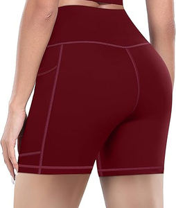 Pantalones cortos y mallas sexys de compresión de fitness personalizados con estampado sublimado personalizado, sin costuras, cintura alta - Product Image 3