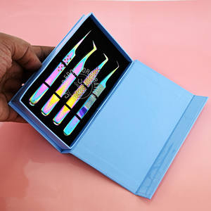 Eyelash Extension Tweezer Fiber Tip Diamond Grip Fine X Volume Lash <b>Tool</b> for Individual Lash Extension Application - Product Image 1