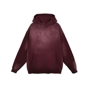 Sudadera con capucha de lavado ácido personalizada de la mejor calidad Premium 100% algodón Técnicas teñidas lisas Sudadera con capucha de alta calidad - Product Image 5