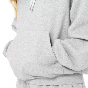 Sudaderas con capucha de manga larga holgadas suaves de algodón para mujer de alta calidad personalizadas nueva moda Sudadera con capucha informal posición del logotipo frontal - Product Image 5