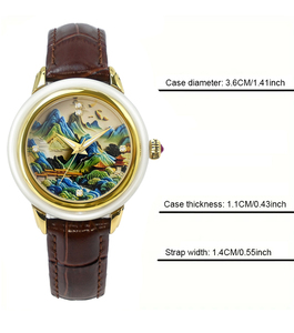 Reloj Mecánico GEZFEEL Diseño Clásico Z1222G/Z1222L para Hombre y Mujer, Reloj de Jade de Lujo, Certificado por el Fabricante - Product Image 3