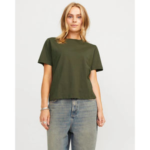 T-shirts de sport pour femmes en maille à logo personnalisé en gros, coupe régulière, décontractés, été, manches courtes, respirants, vêtements de sport Yaga, noir - Product Image 3