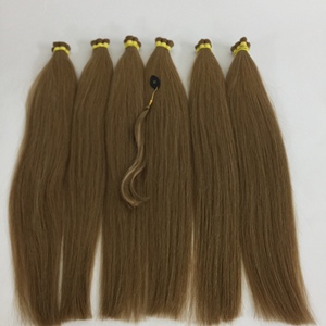 100% Extensiones de cabello humano virgen sin procesar Cutícula alineada Cabello crudo Natural a granel Cabello Humano - Product Image 1
