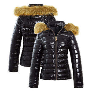 Custom Winter Windproof Warm Puffer Jacket for Women Outdoor New Design Wear Shiny Down Puffer Jacket Women Casual Streetwear - Product Image 4