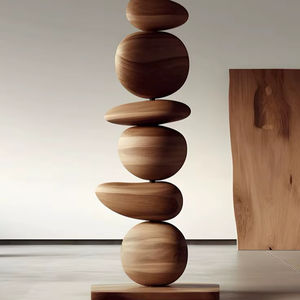 Sculpture en bois artisanale de qualité supérieure pour la décoration de la maison, salon, bureau, pièce décorative artistique - Product Image 1