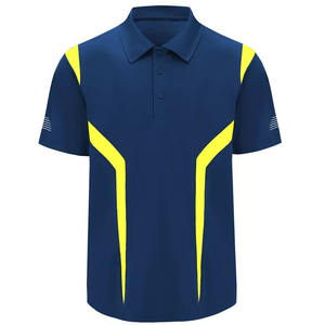 เสื้อโปโลผู้ชายแห้งเร็วใหม่โลโก้ที่กำหนดขนาดเสื้อคอปกแขนเสื้อกอล์ฟชุดกีฬากลางแจ้งเสื้อยิม - Product Image 1