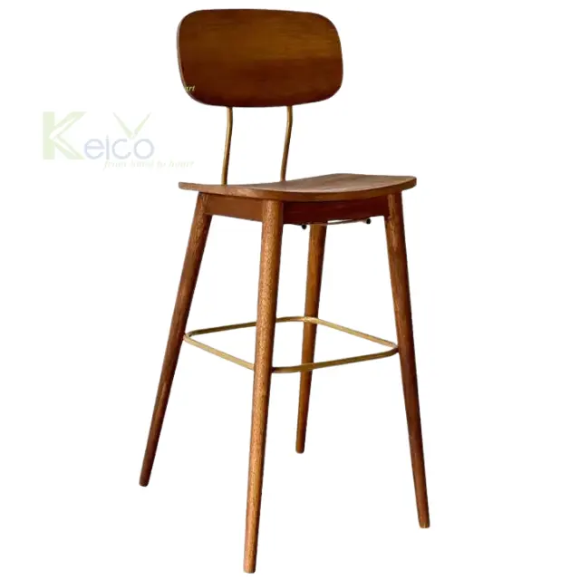 Wooden counter stools bar stools high quality cheap price sustainable eco-friendly for wholesale made in Viet Nam