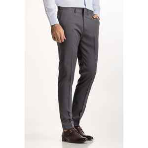 Pantalón de Vestir MN-TR-FM23-023 de Lana y Algodón, Corte Slim Fit con Pliegues Delanteros y Estilo Recto - Product Image 3