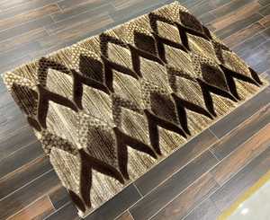 Tapis carré moderne en polyester pelucheux à motif puzzle, résistant aux taches, pour usage commercial, tapis Adiva à poils longs fabriqué à la machine - Product Image 3