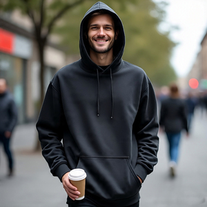 Sudadera con capucha de lana de poliéster y algodón 100% para mujer - Product Image 1