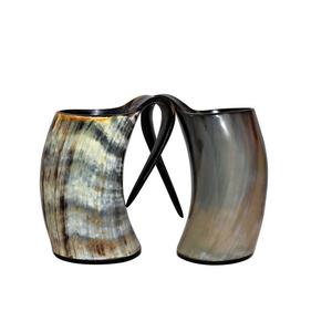 Tankard de cuerno Vikingo, taza de cuerno de búhos, artesanía de la mejor calidad, fabricante de India, embalaje gratis - Product Image 4
