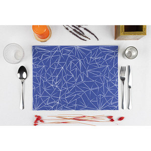 Nappe imprimée funky bleu royal 30x40cm Startex réutilisable B2B - Product Image 1