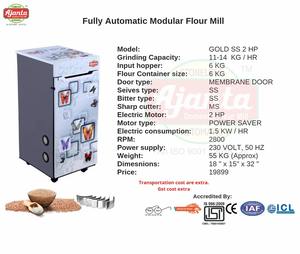 Máquina Totalmente Automática para Fabricar Atta Chakki, Molino Vertical de Harina, Máquinas de Procesamiento de Alimentos para Pelar Papas, Secar y Preparar Farsan - Product Image 2