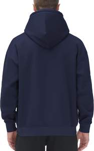 Sweat à capuche doublé imprimé en relief avec logo personnalisé, teint en pièce, pour l'hiver - Marque privée OEM en polyester - Product Image 3