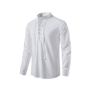 Nuevas camisas de vestir de algodón 100% para hombre, ropa de punto de recreación de reproducción americana de estilo Vintage - Product Image 1