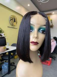 ช่อผมมนุษย์แท้ทรงตรงแบบ100% หนังกำพร้ามัดผมทรงตรงสองชั้นสไตล์ลอนด้านหน้า - Product Image 6