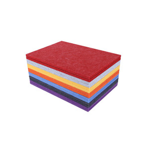 Pannello fonoassorbente decorativo in poliestere da parete 9mm 100% riciclare il pannello fonoassorbente in poliestere - Product Image 2