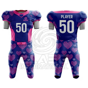 Uniforme de football américain personnalisé 2025 ensembles de polyester de haute qualité 100% Technique de sublimation Style d'équipe unique - Product Image 1