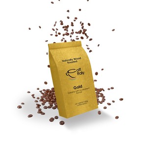 Private Label Italian Made Coffitaly GOLD 250 Grams 8,8 oz Customizable Roasted <b>Coffee</b> <b>Beans</b> Bag - Product Image 1
