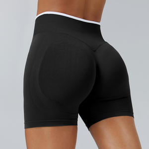 Ropa activa y de gimnasio Venta caliente Mujeres Alta elasticidad Menor ajustado Scrunch Booty Push-up Gym Yoga Running Shorts para mujeres - Product Image 2